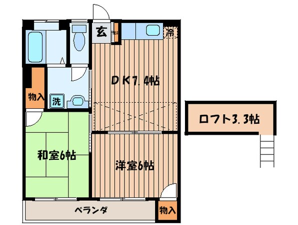 メゾン星風の物件間取画像